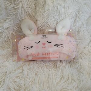 Spa Solutions Woman/Girl Pink Plush Headband Size One Size Fits …